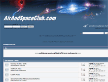 Tablet Screenshot of airandspaceclub.com
